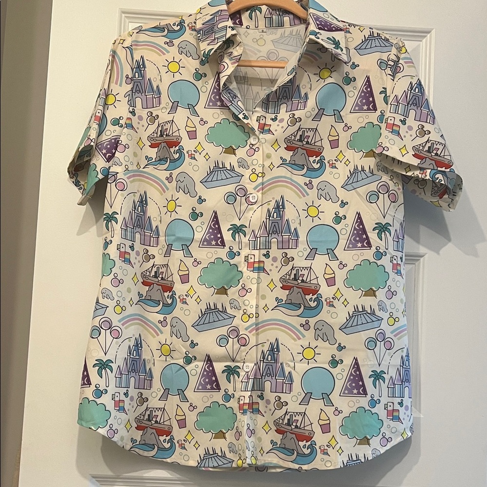 Colorful Unisex Disney inspired Shirt with Fun print from Disney World